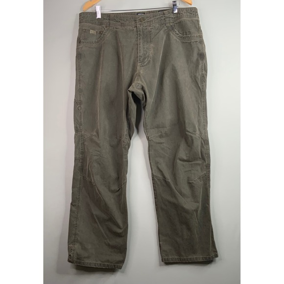 Kuhl Revolvr Rogue Pants Mens 38x30 Olive Green Hiking Workwear Outdoor - Picture 1 of 7
